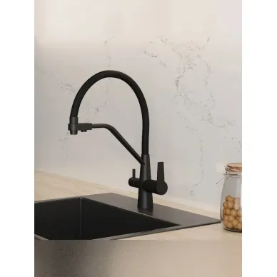 Смеситель для кухни Teymi Solli T10270 чёрный матовый 7