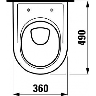 Чаша подвесного унитаза Laufen Pro (8.2095.2.000.000.1) Compact 1