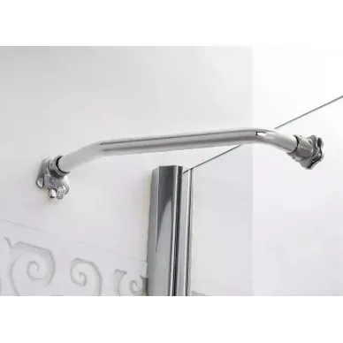 Душевая дверь Cezares Magic R1 Royal Palace (90x90) (правый) прозрачное стекло с матовым узором (хром) 3