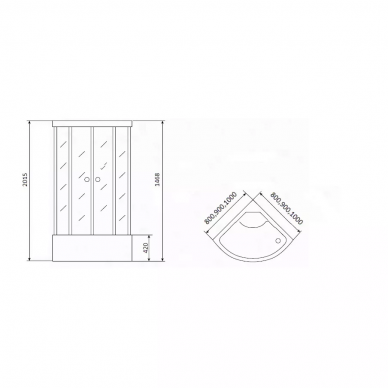 Душевая кабина Timo Eco (TE-0700) (100х100) 7