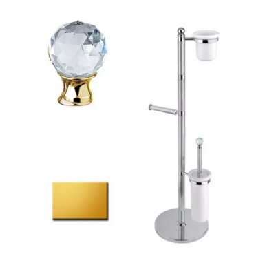 Штанга с аксессуарами Cezares Olimp (OLIMP-WCS-03/24-Sw) золото 24 карат/Swarovski 0