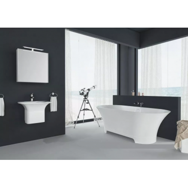 Ванна из литого мрамора Aquanet Bloom Ellipse (TC-S92) (165x75) матовая 5