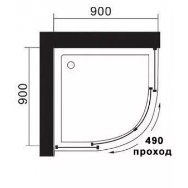 Душевая кабина Acquazzone Omega 100 (100х100) 6