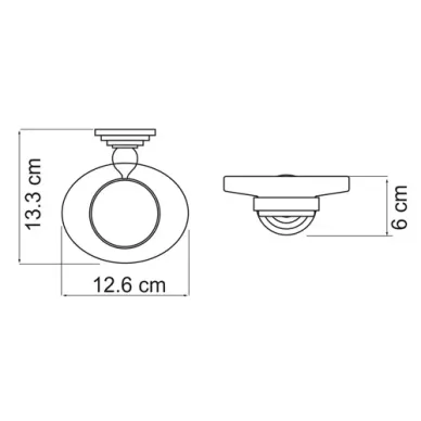 Мыльница Wasserkraft Ammer К-7000 (K-7029) с настенным держателем 2