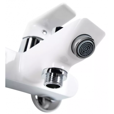 Смеситель для ванны Iddis Cloud (CLOSB02i02WA) белый/хром, короткий излив 5