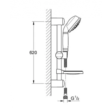 Душевой гарнитур Grohe Relexa Rustic Five (27141000) 1