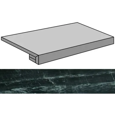 Nanoessence Black Lappato Gradone Rec-90 44.63x89.46 0