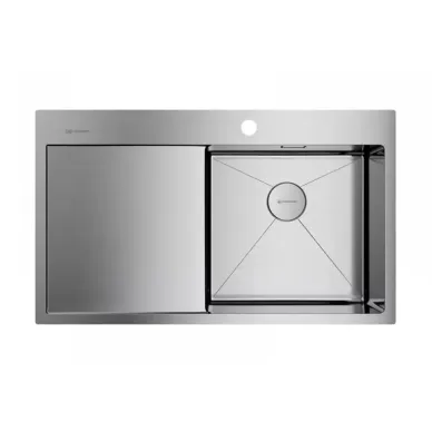 Мойка кухонная Omoikiri Akisame 86-IN-R (4993763) нержавеющая сталь 0