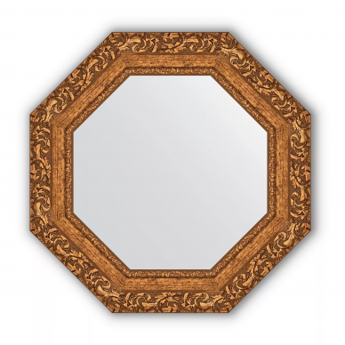 Зеркало Evoform Octagon (BY 3772) в багетной раме, виньетка бронзовая (55,4х55,4 см) 0