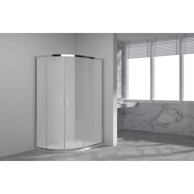 Душевой уголок Vincea Garda (VSJ-1G129CL) 120x90х190 см, профиль хром/стекло прозрачное 5