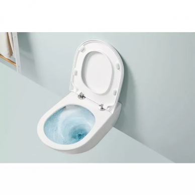 Чаша подвесного унитаза Villeroy & Boch Subway 3.0 TwistFlush (4670TSR1) покрытие CeramicPlus, с микролифтом 5