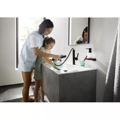 Смеситель для раковины Hansgrohe Finoris 230 2jet Push-Open (76063670) черный матовый 8