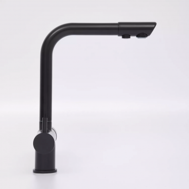 Смеситель для кухни Wasserkraft (A8367) под фильтр, черный Soft-touch 6