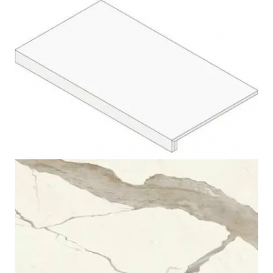 AGHT Marvel Calacatta Sublime Scalino 60 Matt 33x60 0