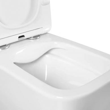 Чаша подвесного унитаза Aquatek Либра New (AQ1148N-00) безободковый, с микролифтом 5