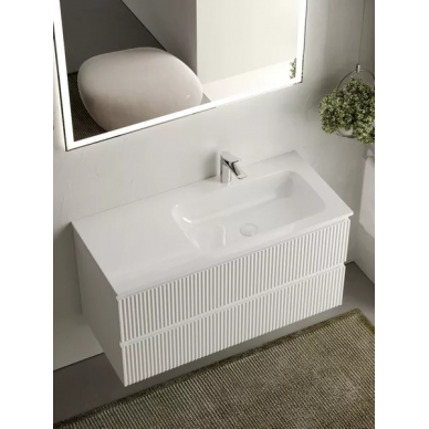 Тумба для ванной Sancos Snob R (SNR100RW) (99.5 см) (под раковину с правой чашей) Bianco 6
