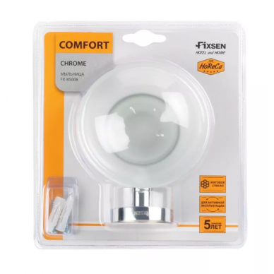 Мыльница Fixsen Comfort Chrome (FX-85008) хром 2
