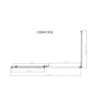 Душевой уголок Vincea Slim-N (VSR-4SN8013CL) 130х80х195 см, профиль хром/стекло прозрачное 5