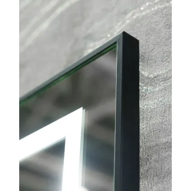 Зеркало BelBagno Kraft (SPC-KRAFT-1200-800-LED-TCH-WARM-NERO) с подсветкой, 80x120 см, черный 6