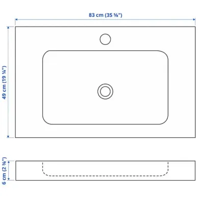 Раковина ASB-Mebel Odensvik 80 (32039) 6