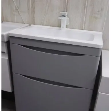 Тумба для ванной Style Line Бергамо Мини СС-00002317 60 см подвесная, антискрейтч серый 6