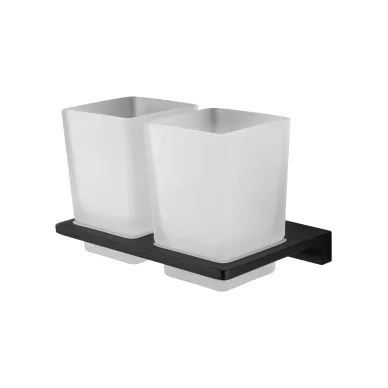 Стакан Wonzon & Woghand Eclipse WW-9128-BL двойной, чёрный матовый 0