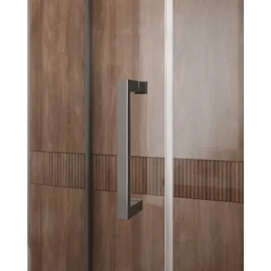 Душевой уголок Cezares Molveno MOLVENO-R-1-90-C-GM-IV 90x90 профиль оружейная сталь/стекло прозрачное 2