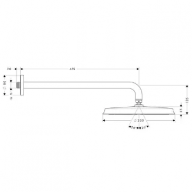 Верхний душ Hansgrohe Raindance Classic AIR (27430000) (300 мм) 1