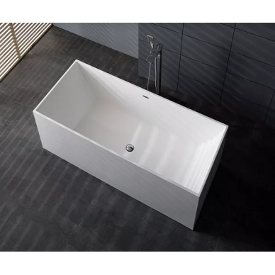 Ванна из литого мрамора Aquanet Soul Smooth (TC-S107) (170x73) матовая 5