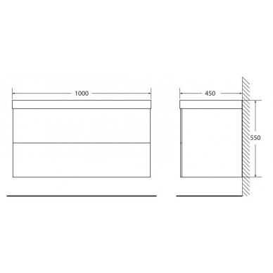 Тумба для ванной Belbagno Regina 100 (Bianco Opaco) 2