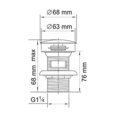 Сливной набор для раковины Wasserkraft Exter 1600 (A046) бронза 1