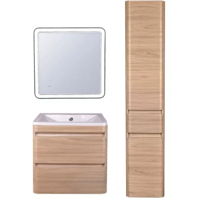 Тумба для ванной Style Line El Fante Атлантика Люкс ясень перламутр, PLUS (80 см) подвесная 6
