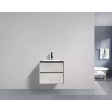 Тумба для ванной Belbagno Pietra (PIETRA-600-2C-SO-ST) Stucco Cemento Leggero 2