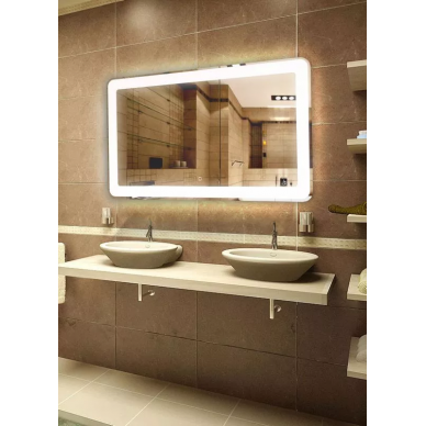 Зеркало Art&Max Latina (AM-Lat-1200-800-DS-F) (120x80 см) с LED подсветкой 0