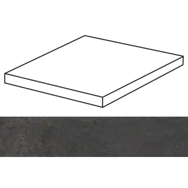 Xtreme Black Lappato Peldano Solid Ang 59.55x59.55 0