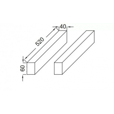 Комплект кромок для столешницы Jacob Delafon Parallel (EB508-BME) 1