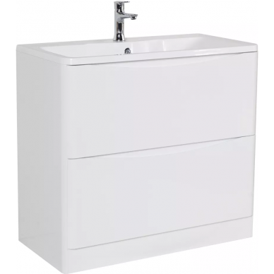 Тумба для ванной Belbagno Acqua (ACQUA-1000-2C-PIA-BL) (100 см) напольная, Bianco Lucido 9