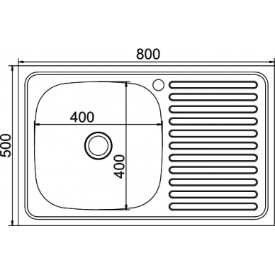 Мойка кухонная Mixline ML (528174) крыло справа 1