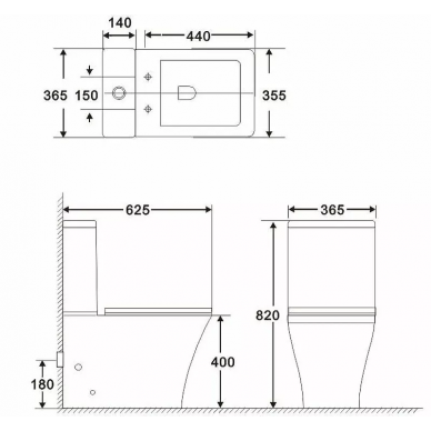 Чаша для напольного унитаза BelBagno Marmi (BB052CPR) 8