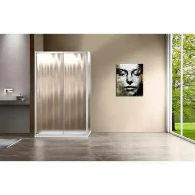 Душевой уголок Vincea Garda (VSR-1G9016CH) 160x90х190 см, профиль хром/стекло шиншилла 5