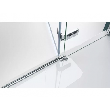 Душевая дверь BelBagno Kraft 100 (KRAFT-B-12-60/40-C-Cr-R) правая, профиль хром/стекло прозрачное 8