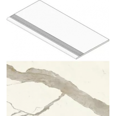 AGHI Marvel Calacatta Sublime Gradino 60 Matt 30x60 0