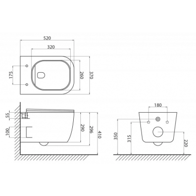 Инсталляция BelBagno BB002-80 в комплекте с унитазом GENOVA, крышкой микролифт, кнопкой смыва (хром) 6