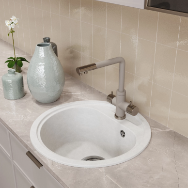 Мойка кухонная Mixline ML-GM10 (551814)  ультра-белая 5