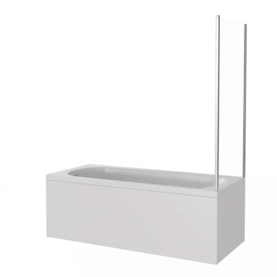 Боковая стенка Good Door Screen SP-80-C-CH (80 см) профиль хром/стекло прозрачное 1