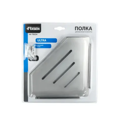 Полочка Fixsen Hi-Tech FX-841 угловая, хром 2