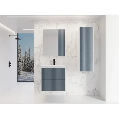 Тумба для ванной Style Line Стокгольм ЛС-00002306 подвесная, 60 см, графит софт 5