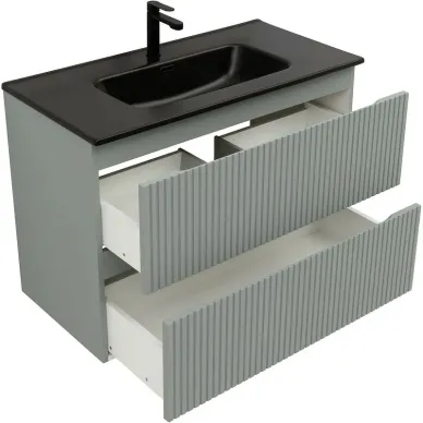 Тумба для ванной Aquanet Джейн 313319 90 см, мисти грин 9