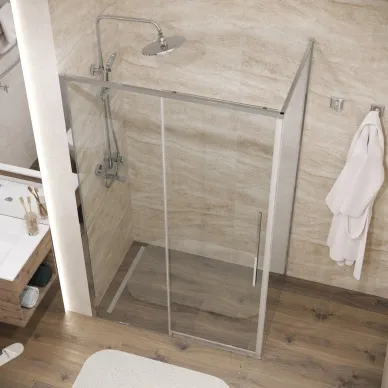 Душевой уголок Grossman Galaxy 140х80х195 см, стекло прозрачное/профиль хром 5