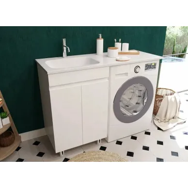 Тумба для ванной Эстет Barcelona Luxe ФР-00007064 54.8 см, напольная, 2-х дверная 5